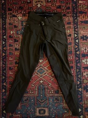 Kerrits Women’s Dark Army Green Equestrian Riding Breeches - M - full seat